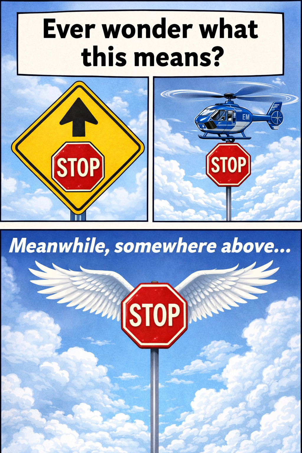Stop Sign in the Sky