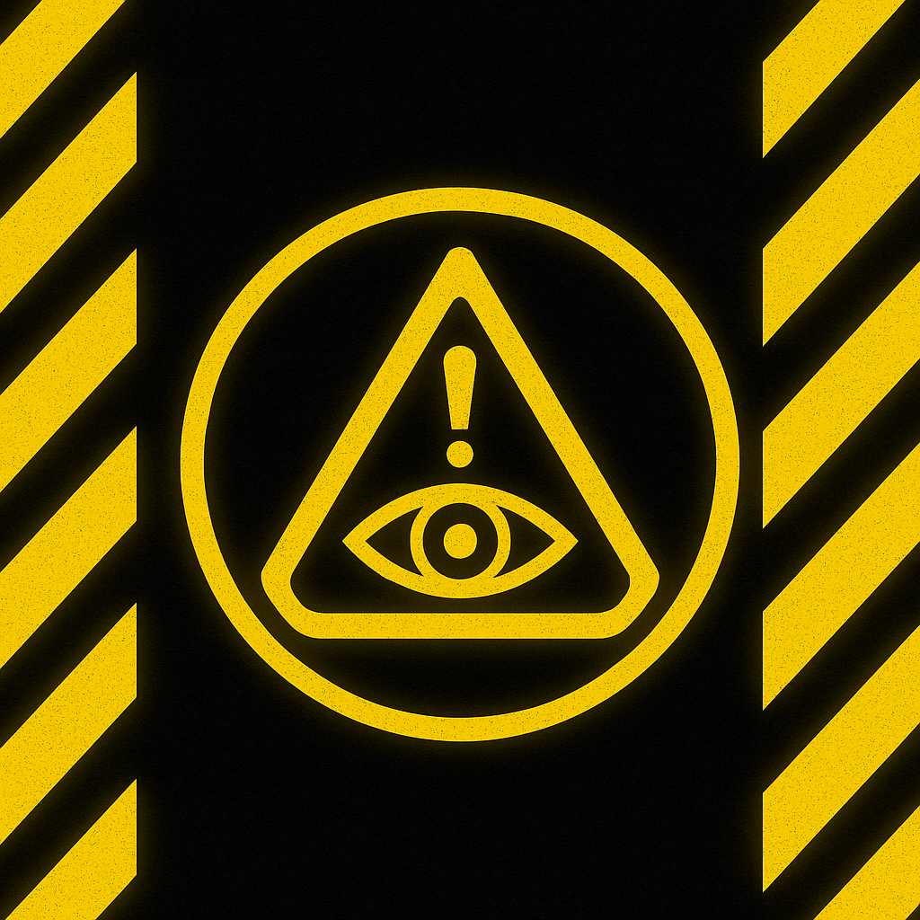 Identity Panic Toolkit yellow caution logo