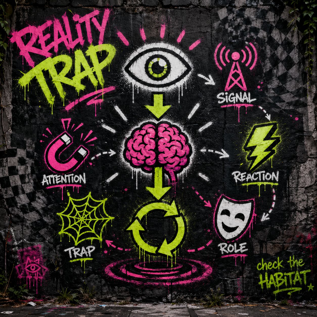 The Reality Trap IPT graffiti diagram