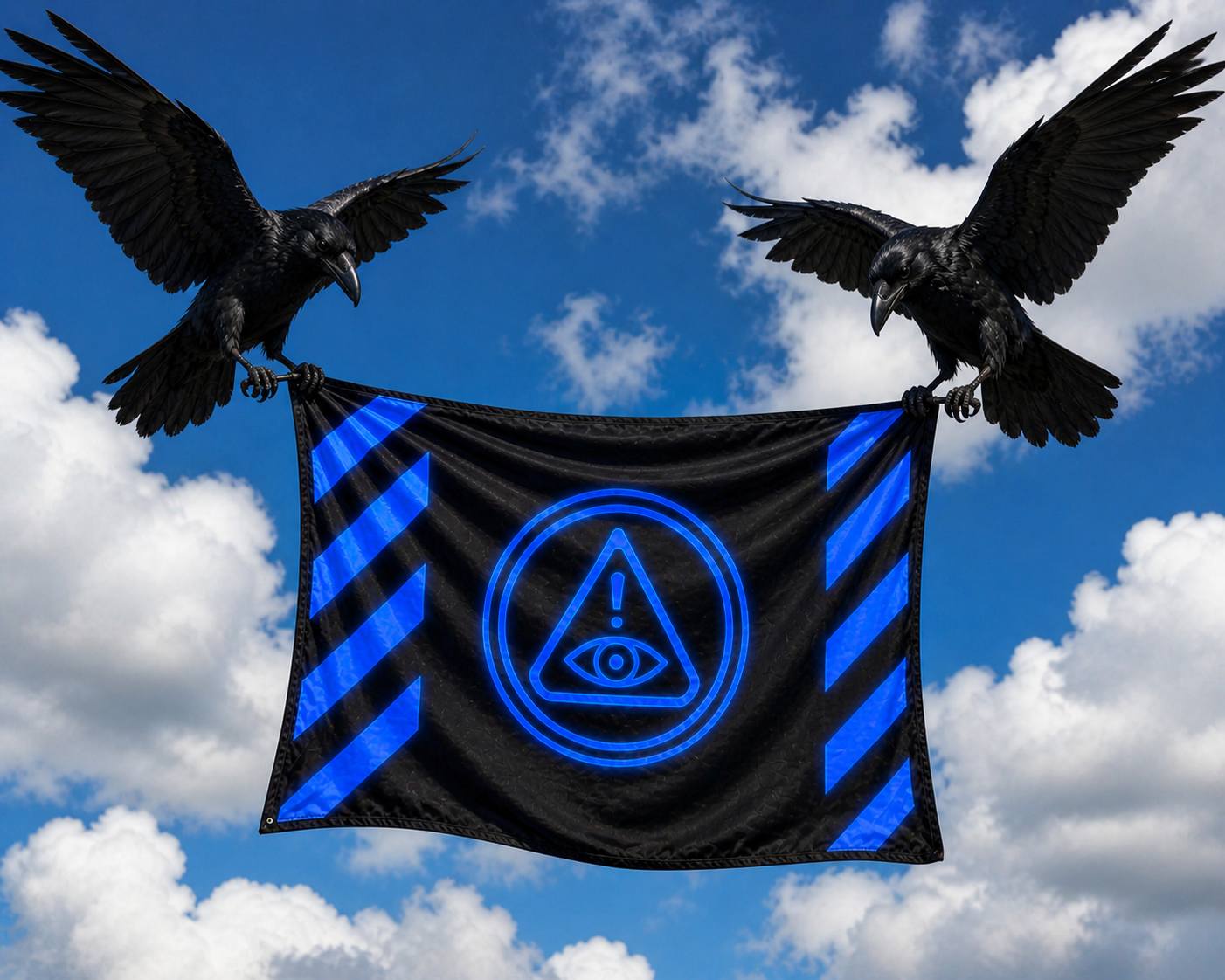 blue flag crows