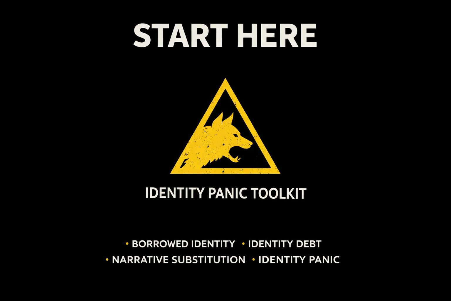 Identity Panic Toolkit Start Here