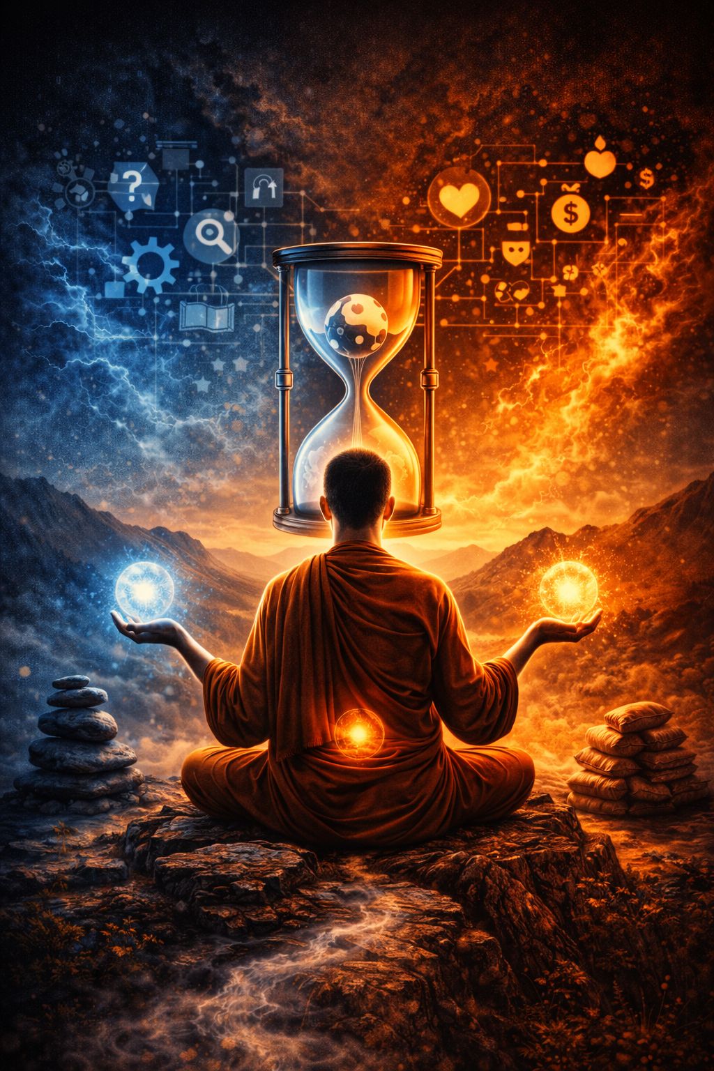 Humility practices and grounded awareness illustration