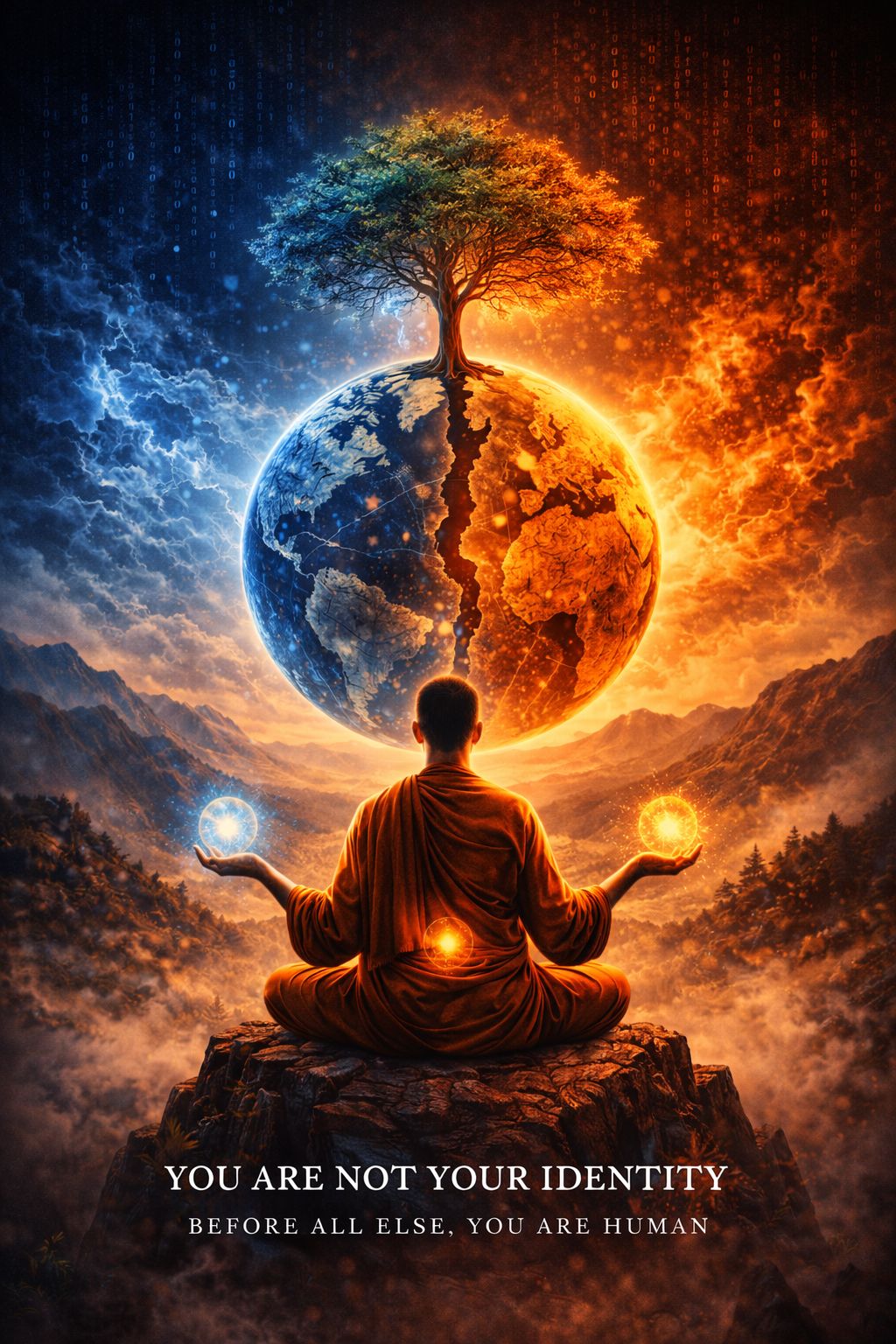 Identity, humanity, and humility illustration