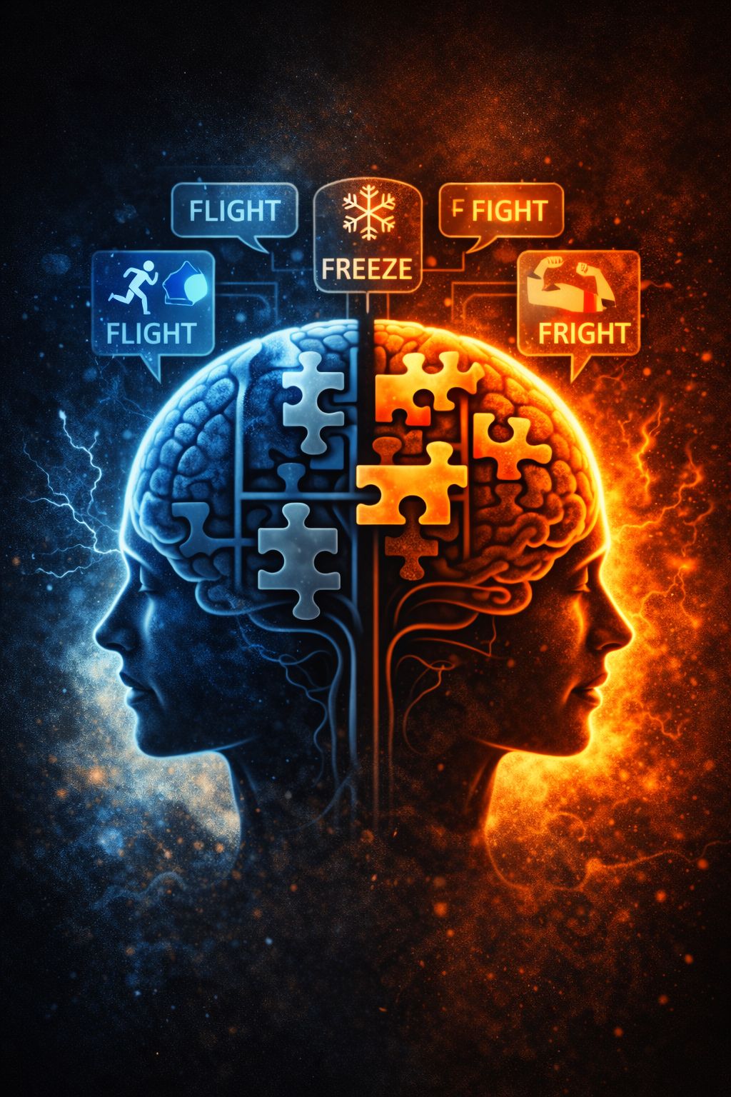 Terror Management Theory symbolic brain illustration