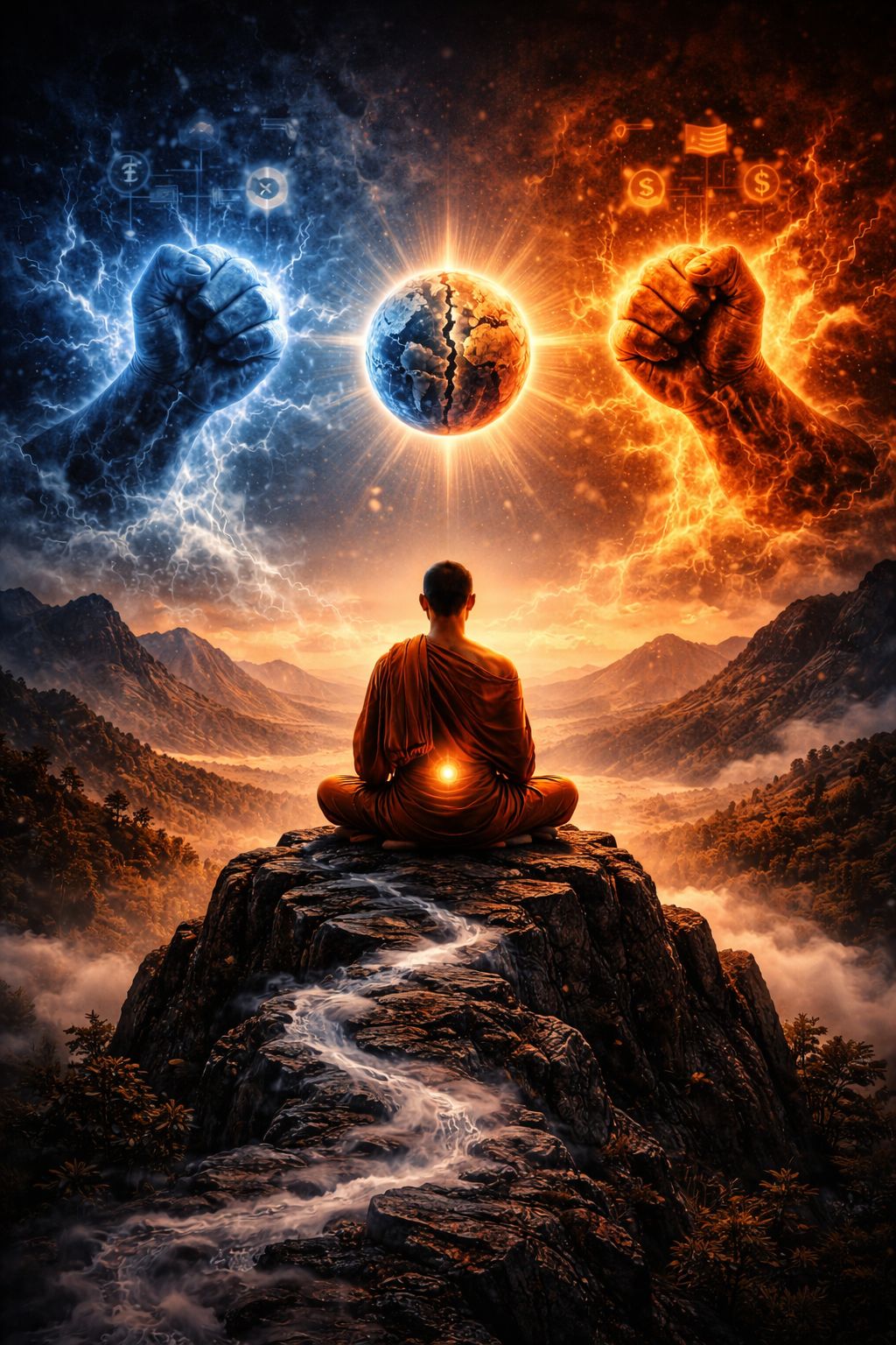 Humility and identity de-escalation illustration